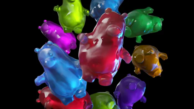 A party of gummy bears.