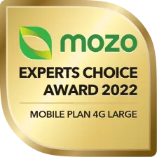Mozo Experts Choice Award 2022 Mobile Plan 4G Large 